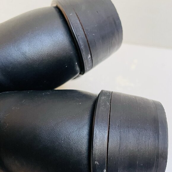 Tony Lama Segar Western Black Leather US Cowboy Boots Mens 8.5 D Rodeo Festival - Picture 6 of 9